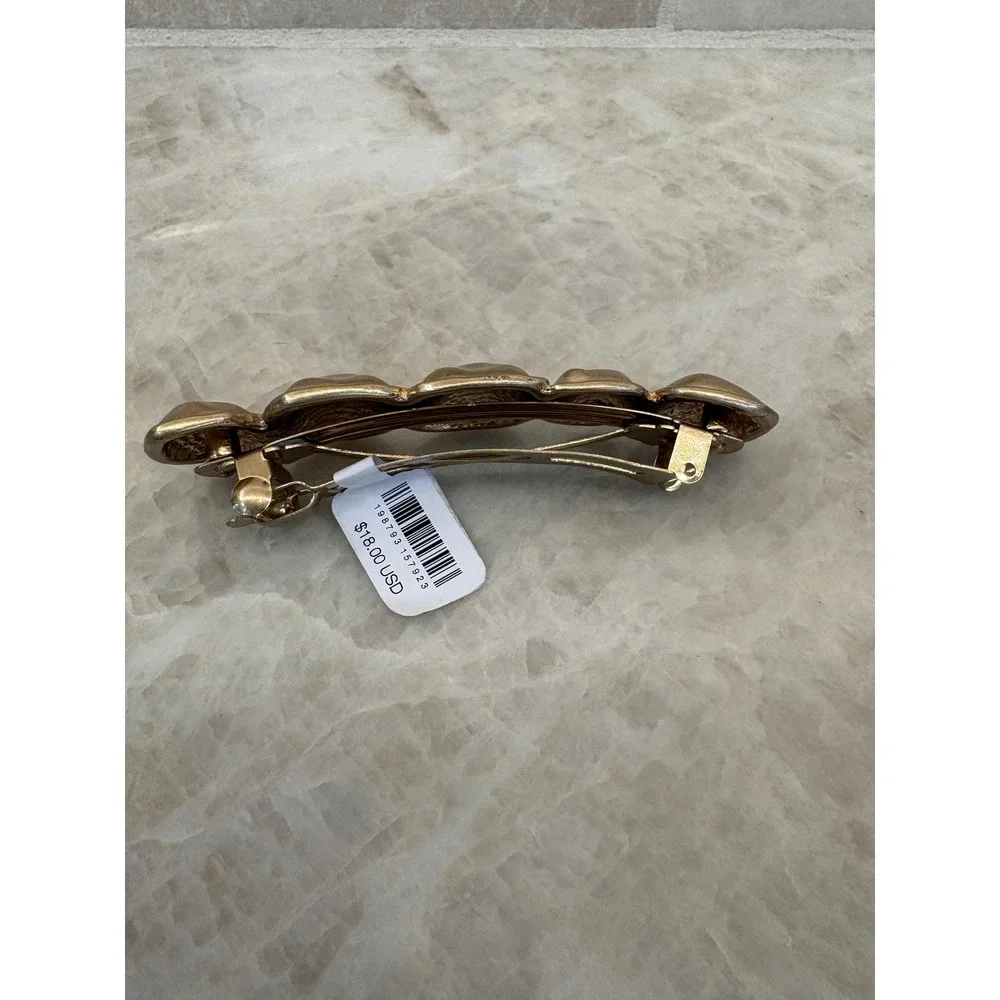 Free People Rocky Barrette Gold one size new NWT hair accessory